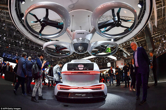 奧迪攜手空客推無人機(jī)汽車概念交通工具：可在任何地方起降