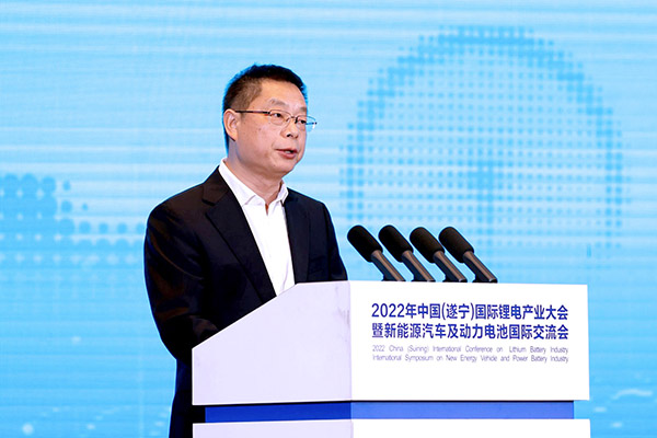 遂寧市委組織部部長(zhǎng)張鵬飛:推動(dòng)世界鋰都金字招牌越擦越亮 遂寧市委組織部部長(zhǎng)張鵬飛:推動(dòng)世界鋰都金字招牌越擦越亮